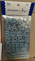 Scrapbooking Alphabet Letters and Adornments Lot of 2 NIP Glitter Crafting