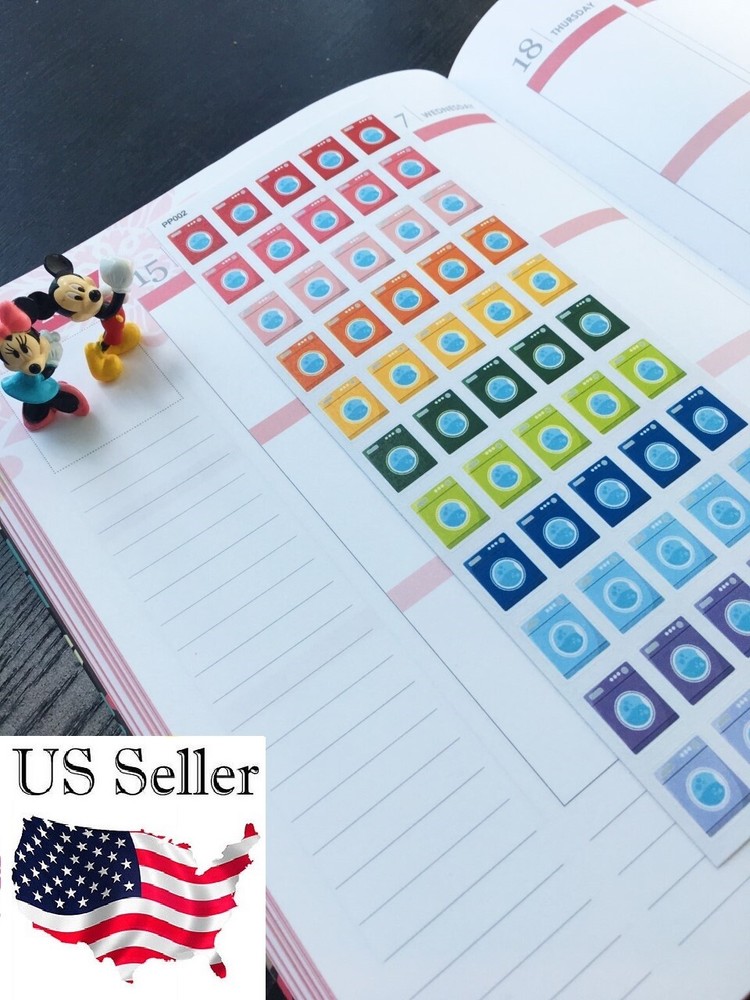 Cleaning, Washing, Dinner, Sweet Home Icon Handmake Erin Condren Planner Sticker