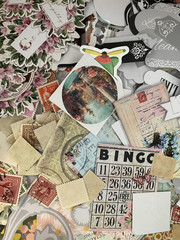 25 Piece Ephemera Lot Junk Journal Grab Bag Scrapbooking Supplies