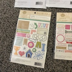Anna Griffin Best In Show Collection 3D Stickers Embellishments & 24 12×12 Paper