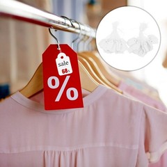 200Pcs Hanging Price Label White Paper for Jewelry Shop and Supermarket Use