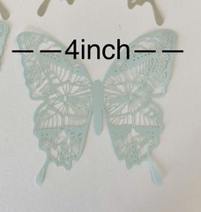 12PCS Large Paper Lace Butterfly for Scrapbooking, Crafting, Party Decoration -A