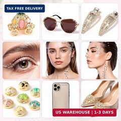 3584 Pcs Silver Rhinestone Stickers, Self Adhesive Gem Stickers 3/4/5/6mm Crysta