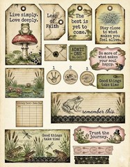 Frog embellishments Junk Journal Scrapbooking Ephemera PICK A Set
