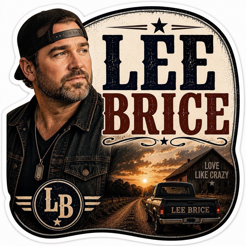 Lee Brice Sticker/Country/Country Music/Nashville