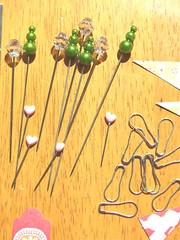 Hat Pins Scrapbook Embellishments Basic Grey Tags 40+ piece Card Making Altered