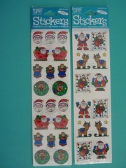 Frances Meyer Stickers CHRISTMAS (4) Sheets-Sealed Packages Santa Angels Teddies