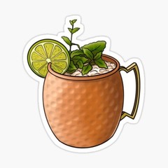 Moscow Mule Cocktail Beverage Inspired Lime Drink Vinyl Sticker for Laptop Phone