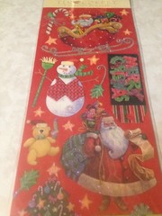 K&COMPANY TIM COFFEY CHRISTMAS EMBOSSED STICKERS NEW