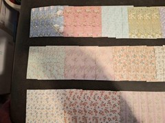 100pc Vintage Scrapbooking JJ Craft Papers Nice Floral Pack 3 1/4 X 3 1/4 In