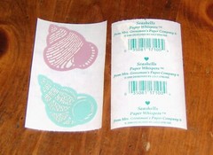 Mrs. Grossman Sticker Lot of Two Half Strips ~ Paper Whispers Seashells