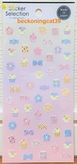 GAIA Sticker Selection Food Sweets Cake Candy Flower Ribbon Gift MADE IN JAPAN