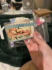 Crafter’s Square Classic Scrapbooking Lot Stickers Ribbon Paper Flowers Hearts