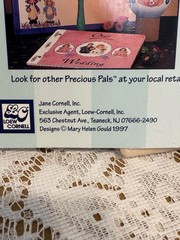 Precious Pals Rub-On Transfers «Sweet Pea & Grace” Mary Gould 1997 NOS Sealed