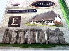 Paper House England London Travel Cardstock Stickers 12″ Scrapbooking Sheet