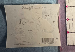 Vintage 1980s sticker reprint Mrs. Grossman Large Teddy Bear