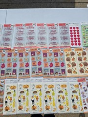 HUGE! Lot of 105 Packs of Hallmark Stickers Sealed Holidays Halloween Puffy LOOK