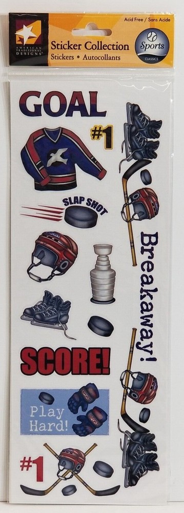 Hockey Stickers by American Traditional Designs Crafts Scrapbooking