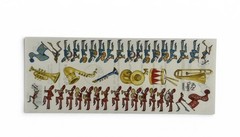 School Band High College Uniform Spirit Instruments NRN Designs Border Stickers
