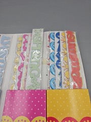 3 Birds Design Studios Papertrails 80 Die Cut Cardstock Borders WFolder Seasons