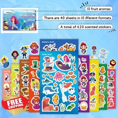 HORIECHALY Scratch N Sniff Stickers