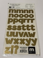 Making Memories Chunky 1 1/4″ Creative Letters Gold 23072 Alphabet Scrapbook NEW