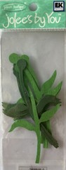 GREEN DARK STEMS MIX 1 Die-cut Embellishment(10pc)Jolee’s •Garden•Christmas•