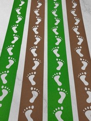Creative Memories Footprints 12” Border Cardstock Die Cut Shapes 4 Pieces