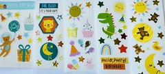 39 STICKER SHEETS LOT, Bulk stickers PK, Mxd Themes BABY BIRTHDAY SAFARI JUNGLE