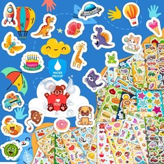 48 Sheets Stickers for Kids, Cute Kids Variety Pack Multicolor