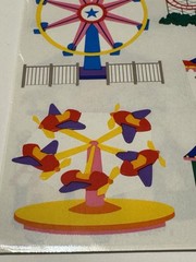 VTG Mrs. Grossman’s Stickers Carnival Amusement Park 2 Sheets 1999 Acid Free NOS