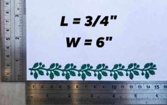 5 PCS. LEAF VINE BORDER DIECUT PAPER FOR SCRAPBOOKING CARDMAKING EMBELISHMENT