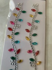 CHRISTMAS 3D TREE GEM LIGHTS STRING OF LIGHTS GEMSTONE LIGHTS 2 STRANDS
