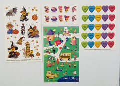 VTG Lot HALLMARK~AG~CURRENT Stickers 42 Full Sheets / 8 Partial 1980-2001