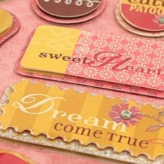 Brenda Walton Florals Scrapbook Stickers Lot – K&Co – Retired – 8 pc Kit