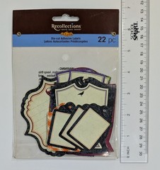 Halloween Die Cut Adhesive Labels Scrapbooking Stickers By Recollections RARE
