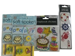 HUGE Vtg Sticker Lot Sandylion Hallmark Mello Smello Hambly Stickopotamus & MORE