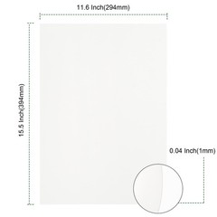50 PCS 11.5×15.5 Inch White Chipboard Sheets 40 pt Cardboard Scrapbook Art