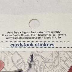 Karen Foster Design Cardstock Sticker Sheet Washington DC Destinations Acid Free