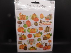 The paper studio stick a bilities Welcome Autumn glitter 24pc stickers