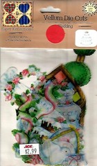 Vellum Die Cuts Wedding Scrapbook Cake Bells Flowers Dove Acid Free #CR17