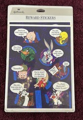 NOS Hallmark Looney Tunes Characters 1994 Sealed Package 8 Sheets 72 Stickers