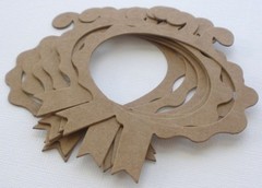 {4} ACCENT FRAMES – Bare Unfinished Chipboard Die Cuts – 3 1/4″ x 4″