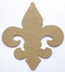 {4} *MINI FLEUR DE LIS* Flourish Accent Chipboard Die Cuts – 2 1/4″ x 2 1/2