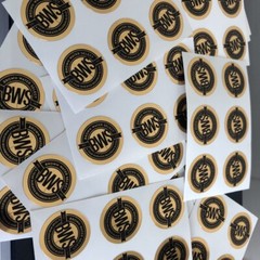 Gold Foil Stickers Smooth Mirror gold Metallic stickers Reflective Gold labels