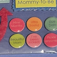 Soft Spoken Me & My Big Ideas Pregnant Mommy to Be 3D Sticker Pack Ellen Krans