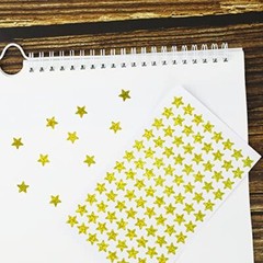 1920 Pieces Gold Star Stickers,20 Sheets Self-Adhesive Golden Stars Mini