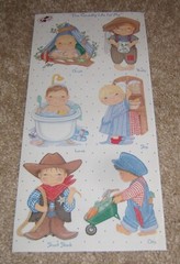 Tie Me To The Moon ~ Dimple Street Gang Sticker Sheet ~ Country Boys