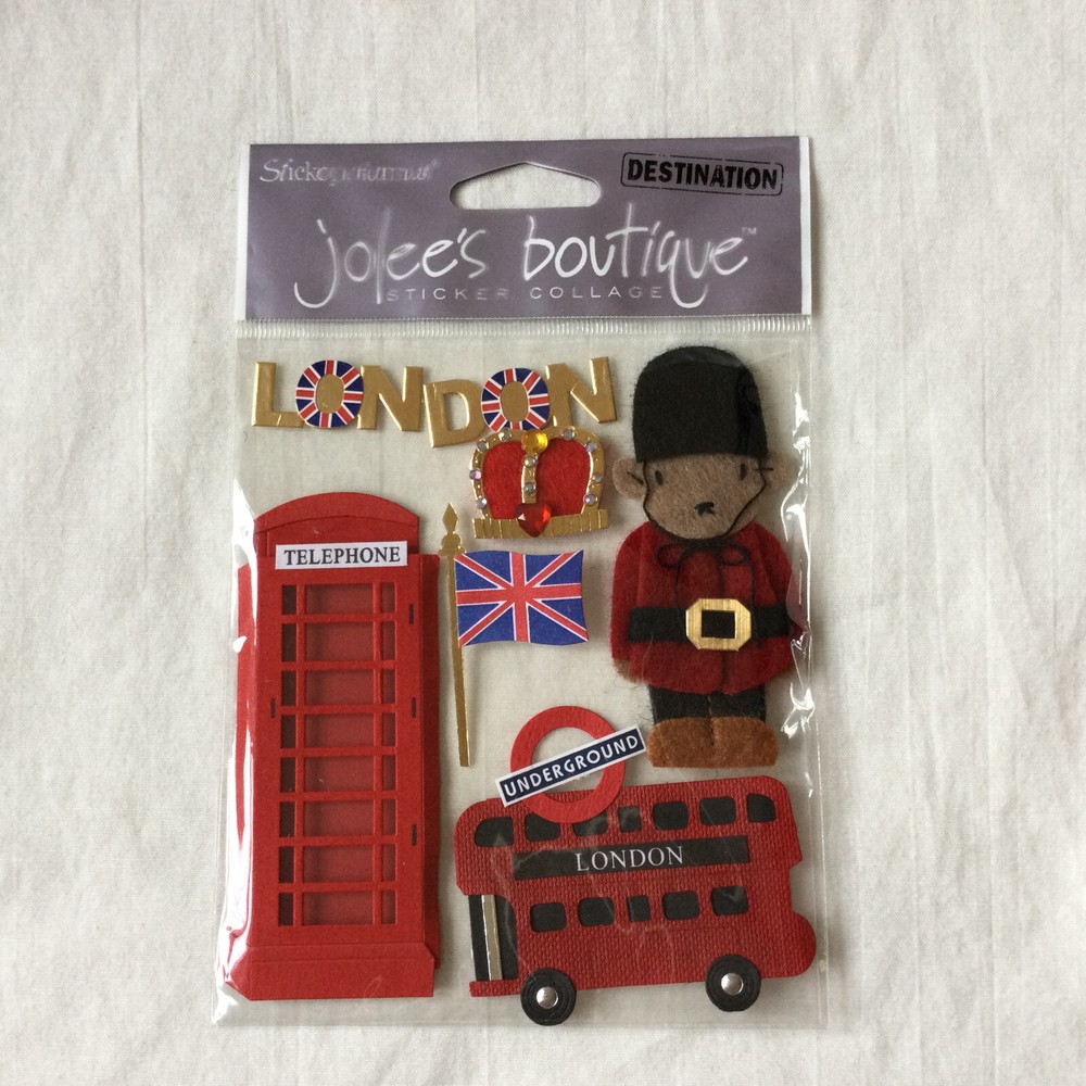 NEW Jolee’s Boutique Sticker Collage Destination London SPJE007 7 Pieces
