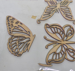 Kaiser Craft Magical Butterflies *Broken Antenna* Wooden Flourishes 2mm Plywood